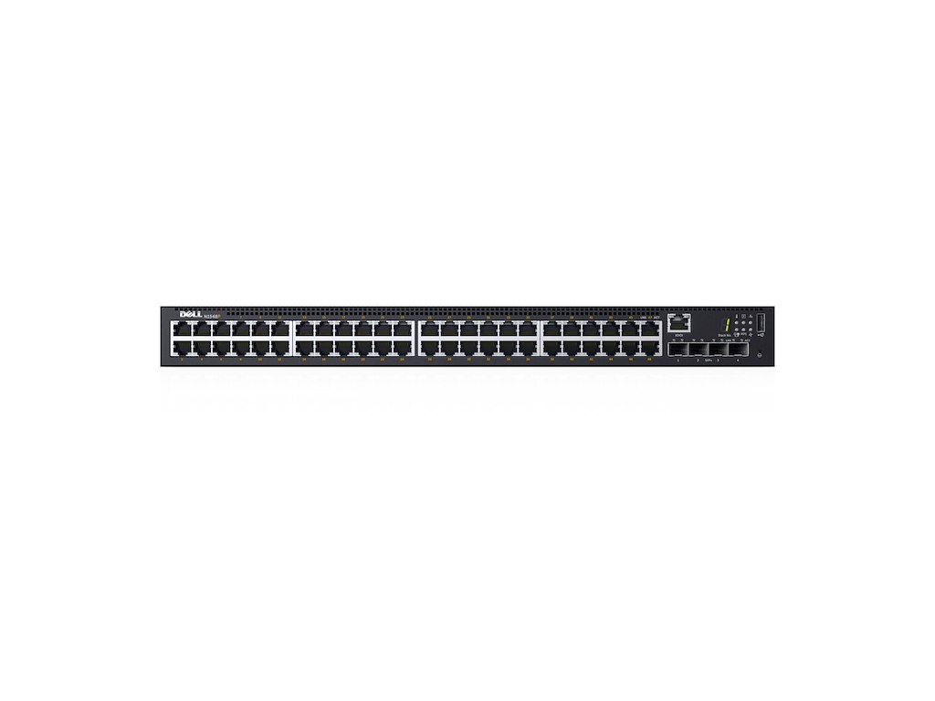 DELL N1548P netværksswitch Administreret L2/L3 Gigabit Ethernet (10/100/1000) Strøm over Ethernet (PoE) 1U Sort