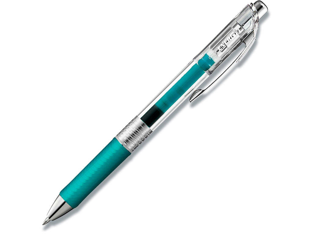 Rollerball gelpen, 0.7 mm, 0.35 mm, Turkis, Pentel EnerGel PURE BL77TL-S3