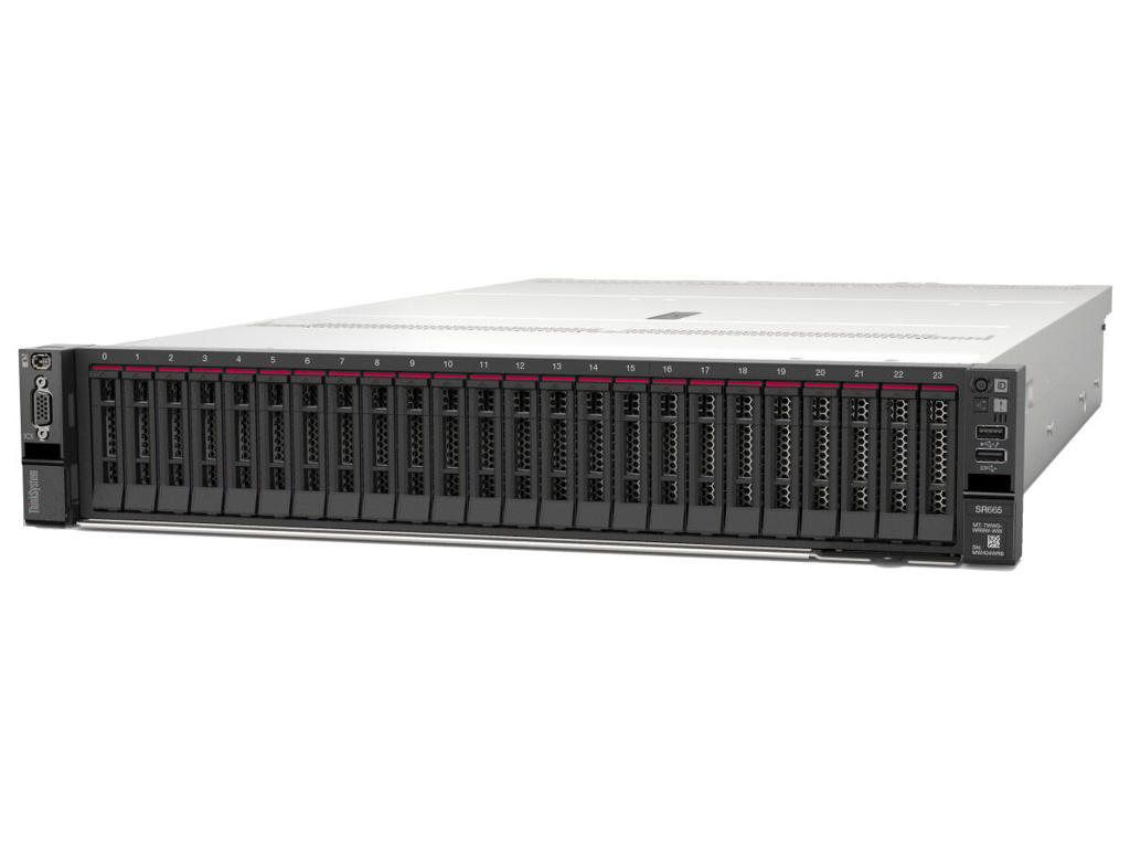 Lenovo ThinkSystem SR665 server Stativ (2U) AMD EPYC 7262 3,2 GHz 32 GB DDR4-SDRAM 750 W