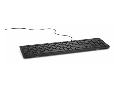 DELL Wired Keyboard - KB216 - Ukrainian (QWERTY) - Black