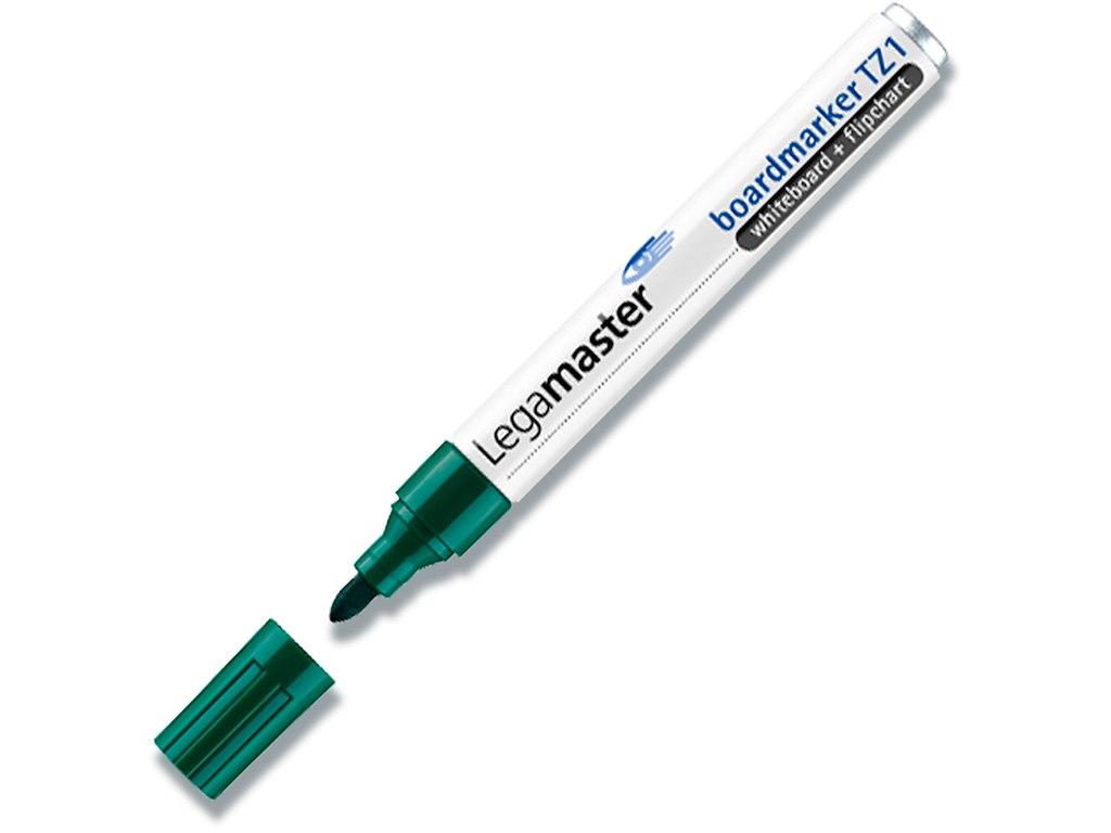 Whiteboard marker, Rund spids, Grøn, 1.5-3 mm, Legamaster TZ1 