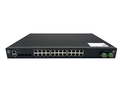 LevelOne IXP-2871 netværksswitch Administreret L2+ Gigabit Ethernet (10/100/1000) Strøm over Ethernet (PoE) Sort