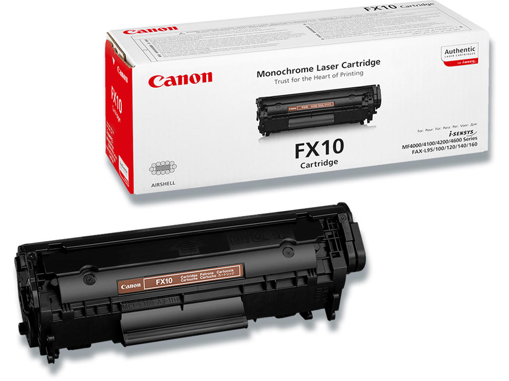 Toner, FX-10, Black-sort, 2.000 sider, Canon 263B002