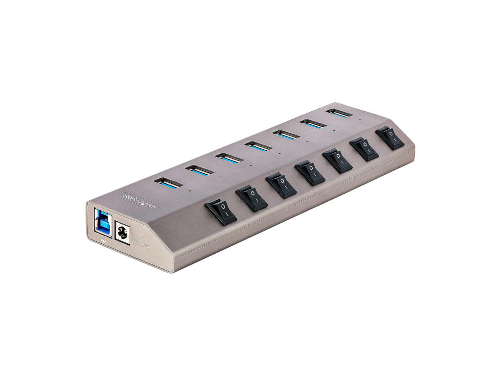 StarTech.com 5G7AIBS-USB-HUB-EU interface hub USB 3.2 Gen 1 (3.1 Gen 1) Type-B 5000 Mbit/s Grå