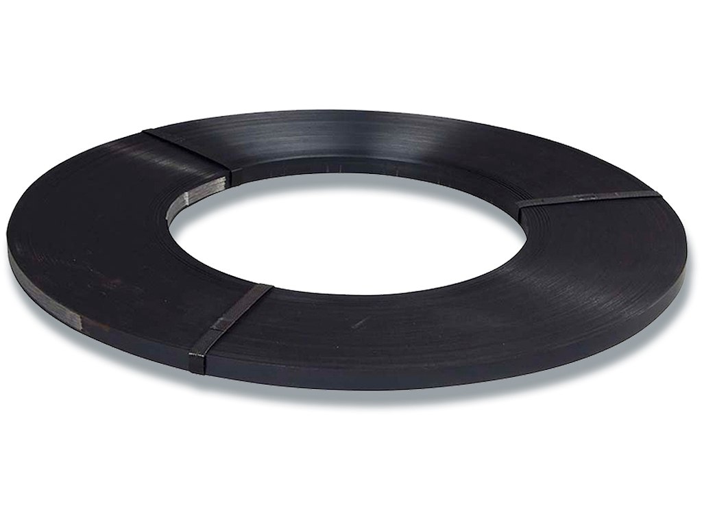 Pakkebånd Stål, 16x0,50mm, brud 655 kg,16x300mm kerne, ca 25kg/rul