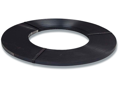 Pakkebånd Stål, 16x0,50mm, brud 655 kg,16x300mm kerne, ca 25kg/rul