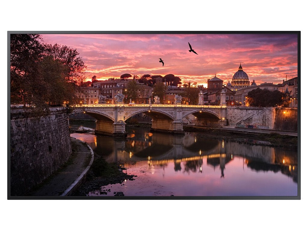 Samsung QB43R Digital fladpaneldisplay 109,2 cm (43") LED Wi-Fi 350 cd/m² 4K Ultra HD Sort Tizen 4.0 16/7