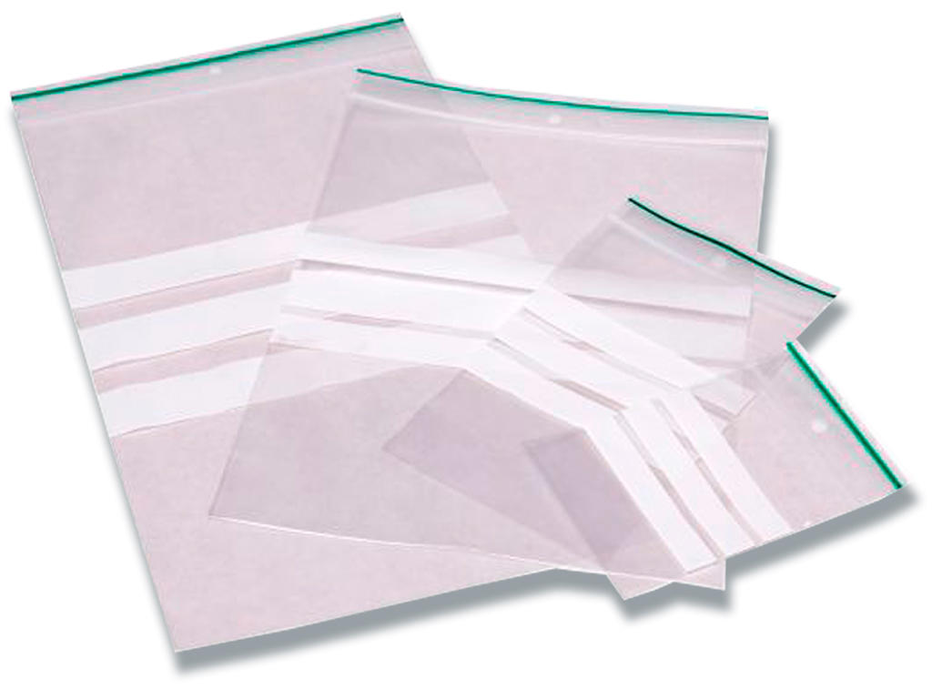 Lynlåsposer 175x300mm 50my med skrivefelt 1000stk/pk