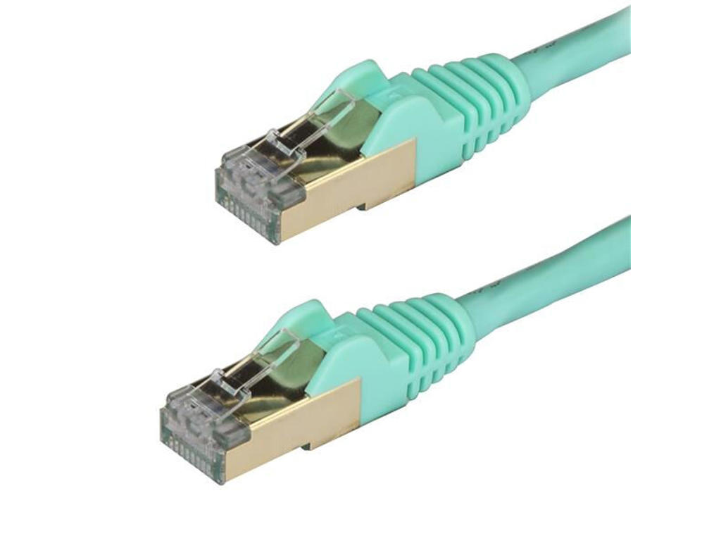 StarTech.com 6ASPAT1MAQ netværkskabel Turkis 1 m Cat6a U/FTP (STP)