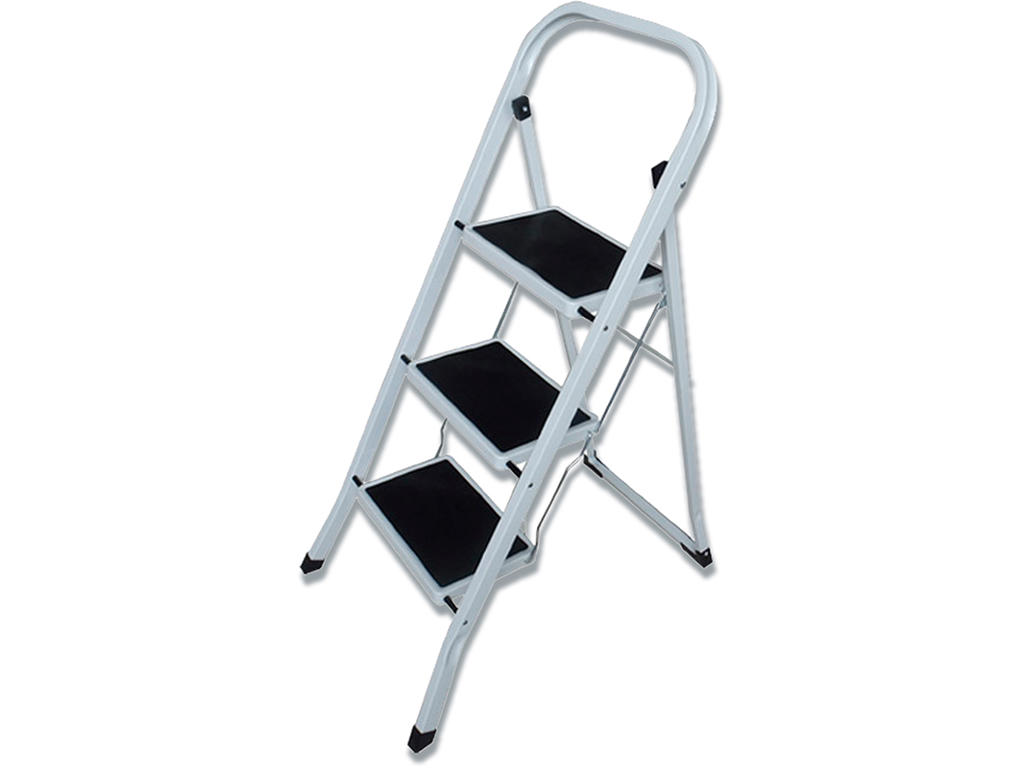 Trappestige, 3 trin, stål, med topbøjle, Twinco TWIN