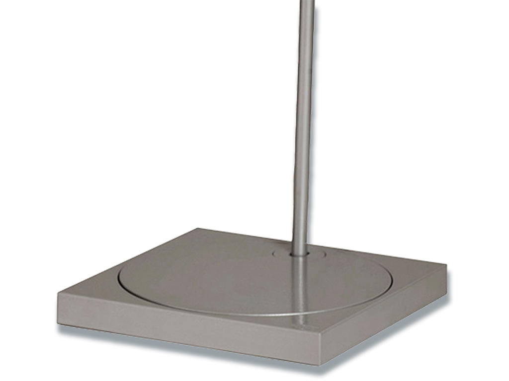 Lampefod, Firkantet, 2.8 kg, Alugrå, Glamox Luxo Ninety 