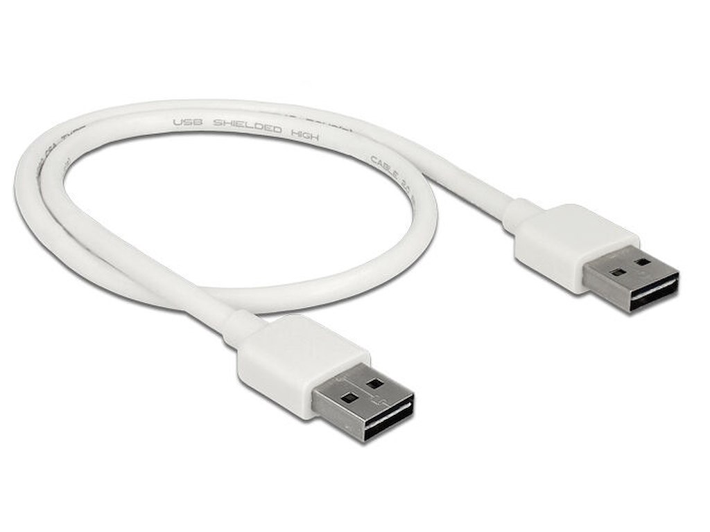 DeLOCK 85192 USB-kabel USB 2.0 0,5 m USB A Hvid