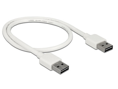 DeLOCK 85192 USB-kabel USB 2.0 0,5 m USB A Hvid
