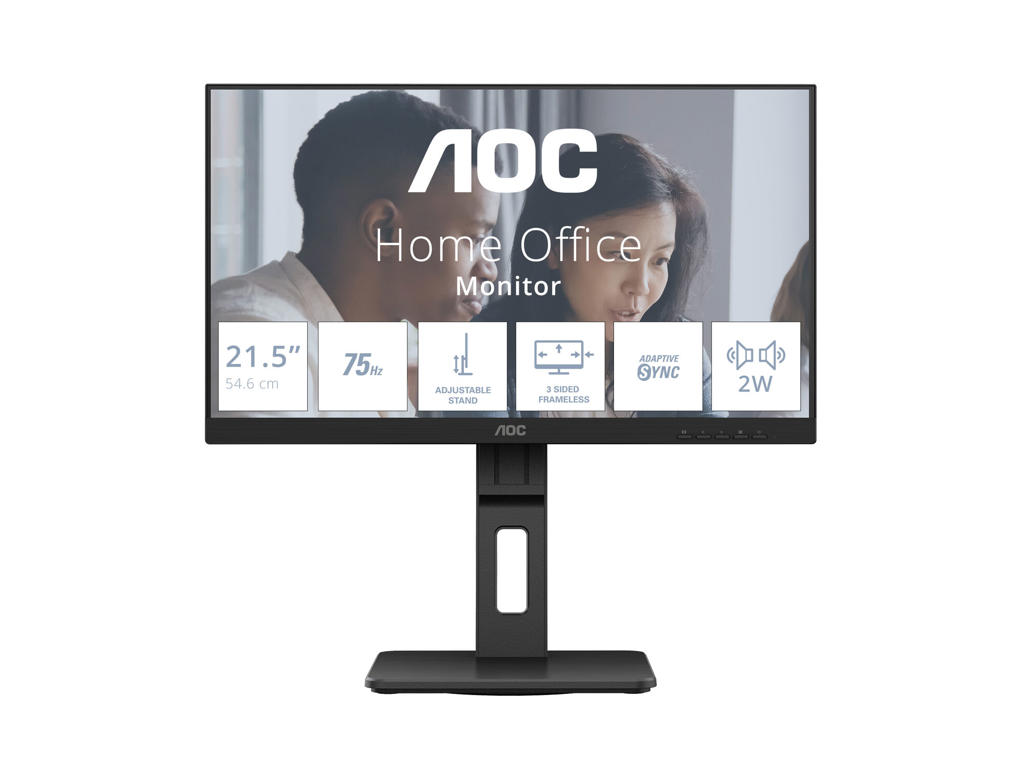 AOC E2 22E2UMF LED display 54,6 cm (21.5") 1920 x 1080 pixel Fuld HD Sort