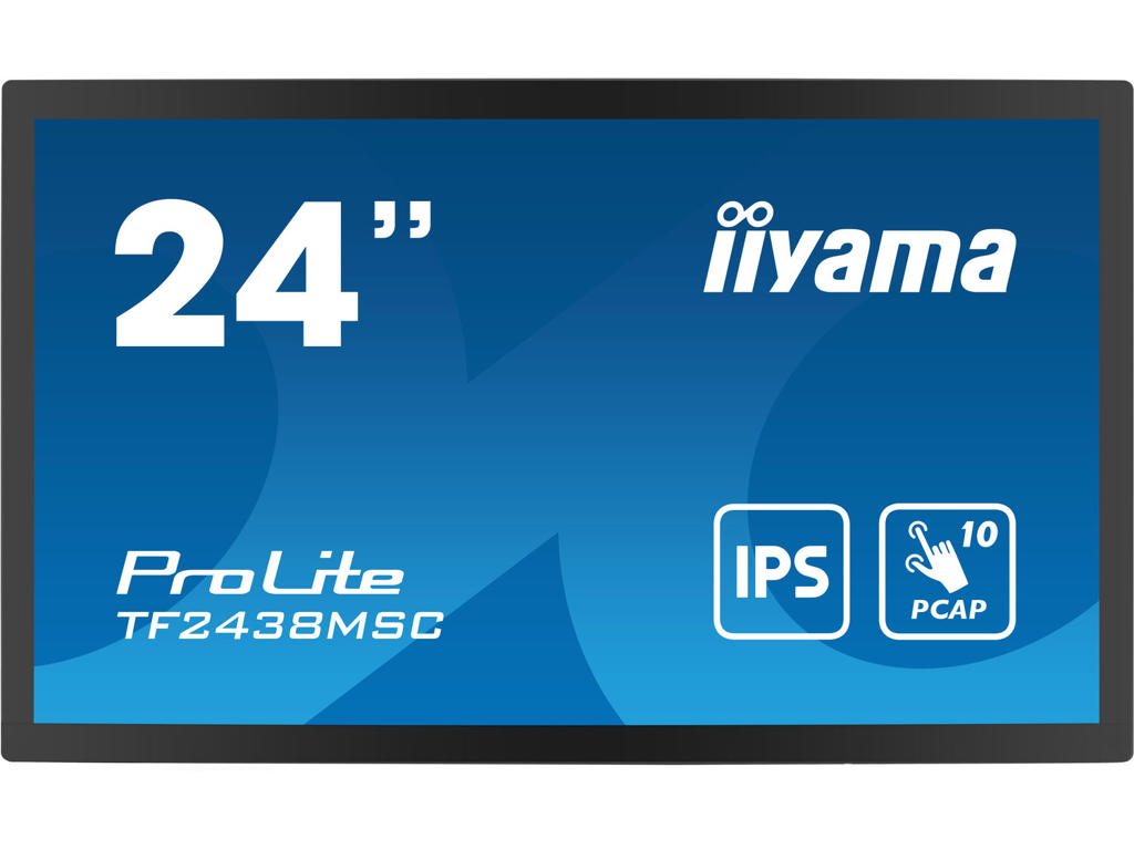 iiyama TF2438MSC-B1 skilte display Digital A-tavle 60,5 cm (23.8") LED 600 cd/m² Fuld HD Sort Berøringsskærm