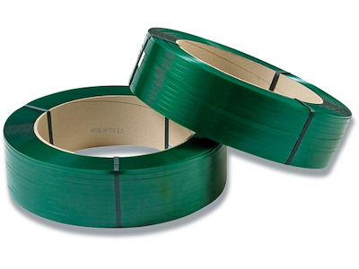 Strapbånd, PET, 15,5x0,70mm, Grøn, Ø406mm, 1750m, 470kg træk