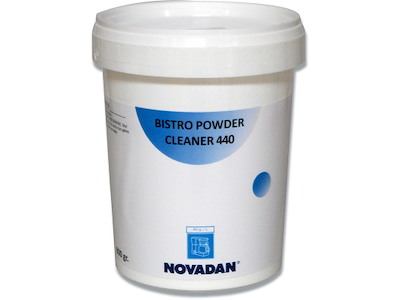 Afkalker, Til husholdningsmaskiner, Granulat, 800 gram, Novadan Bistro Powder Cleaner 440 