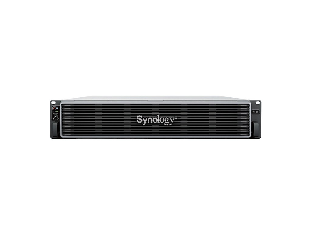 Synology FlashStation FS6420 NAS & lagringsserver Stativ (2U) EPYC 64 GB DDR4 0 TB SSD Sort, Grå