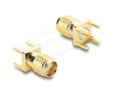 DeLOCK 67411 kabel kønsskifter SMA Guld