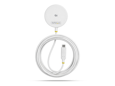 StarTech.com 1PW-WIRELESS-CHARGER oplader til mobil enhed Smartphone Hvid USB Trådløs opladning Indendørs