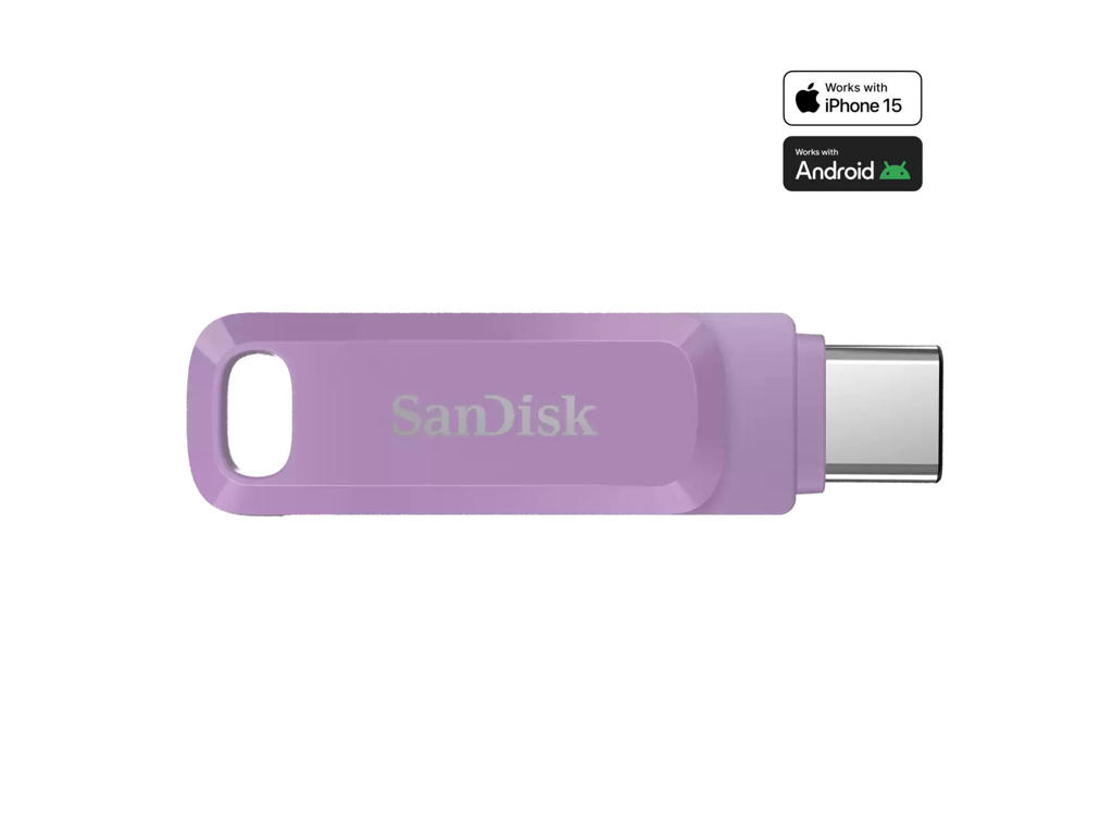 SanDisk Ultra Dual Drive Go USB-nøgle 512 GB USB Type-C 3.2 Gen 1 (3.1 Gen 1) Lavendel