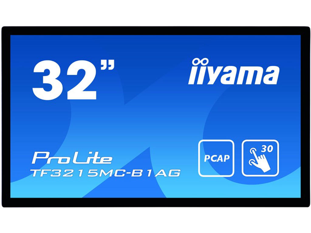 iiyama ProLite TF3215MC-B1AG computerskærm 81,3 cm (32") 1920 x 1080 pixel Fuld HD LED Berøringsskærm Kiosk Sort