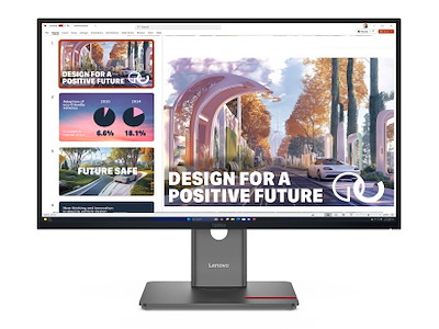 Lenovo ThinkVision P27QD-40 computerskærm 68,6 cm (27") 2560 x 1440 pixel Quad HD LED Sort