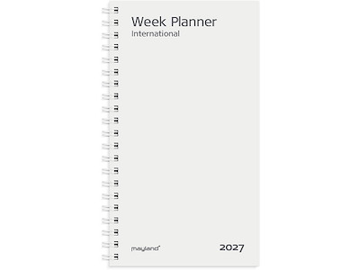 Planner, 2027, Week International, 1 uge pr. opslag, Refill, Mayland