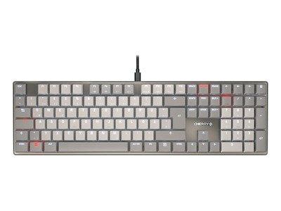 CHERRY KC 500 MX LP tastatur Hjemme/kontor USB QWERTZ Tysk Grå