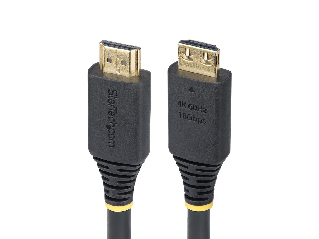 StarTech.com HDMI2-CABLE-GRIP-5M HDMI-kabel HDMI Type A (Standard) Sort