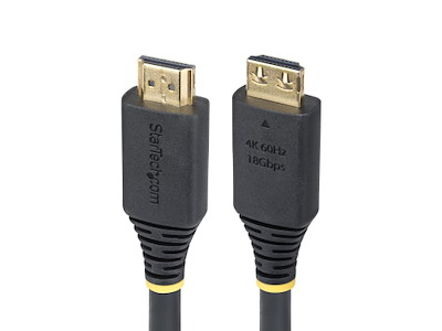 StarTech.com HDMI2-CABLE-GRIP-5M HDMI-kabel HDMI Type A (Standard) Sort