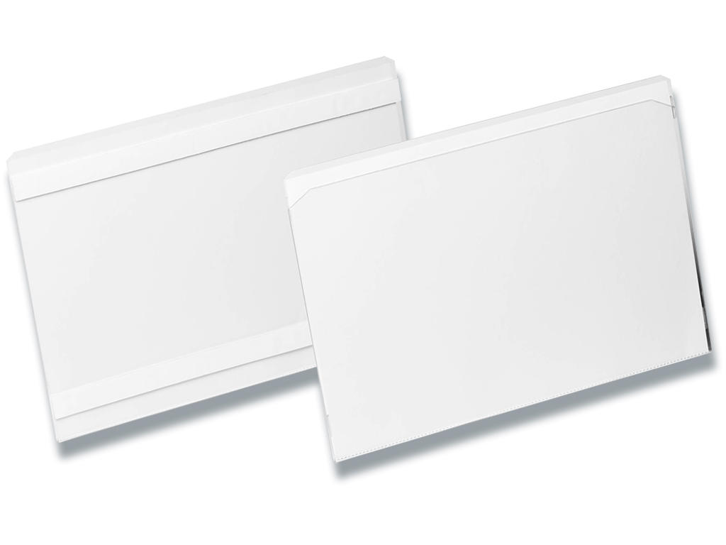 Lagerlomme, Selvklæbende, A5 tvær, 10 stk, Durable HARD COVER 