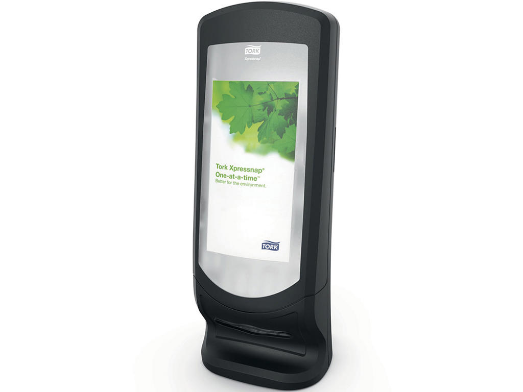 Servietdispenser, Bord og Væg, Sort, Plast, Tork Xpressnap N4