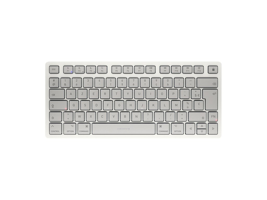 CHERRY JK-7110FR-25 tastatur Hjem Bluetooth AZERTY Fransk Hvid