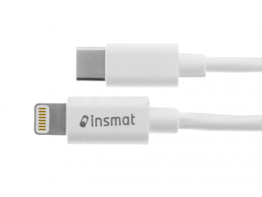 Insmat 133-1035 Lightning kabel 1,5 m Hvid