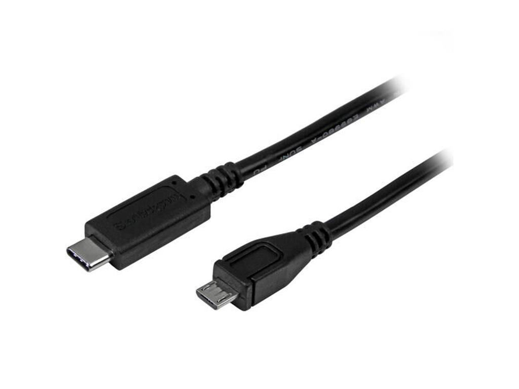 StarTech.com USB2CUB1M USB-kabel USB 2.0 1 m USB C Micro-USB B Sort