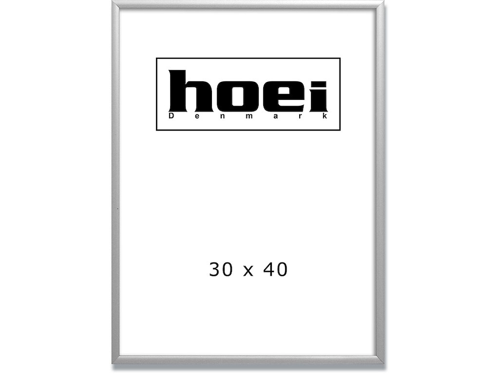 Fotoramme, 30x40 cm, Mat sølv, Frontplade: Glas, Hoei Cadre 670