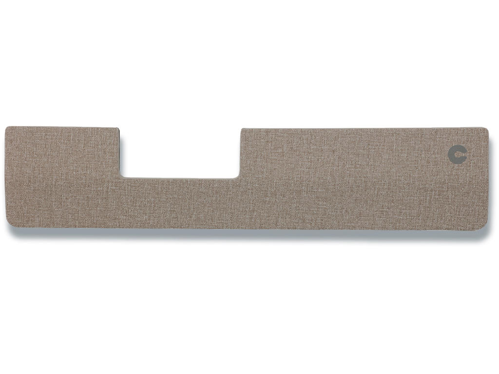 Håndledsstøtte, Slim, Lysegrå stof, Passer til Contour RollerMouse Pro og Slidermouse Pro