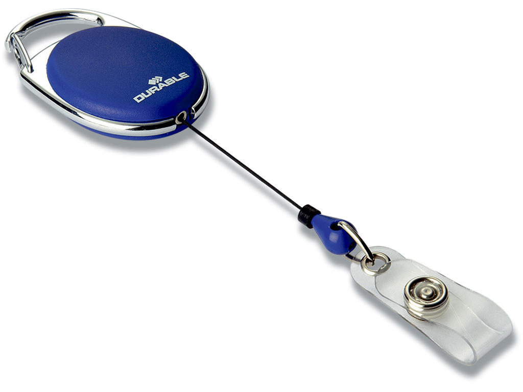 Yoyosnor, Til kort: Stropklemme, Til bærer: Karabinhage, 10 stk, Durable STYLE 