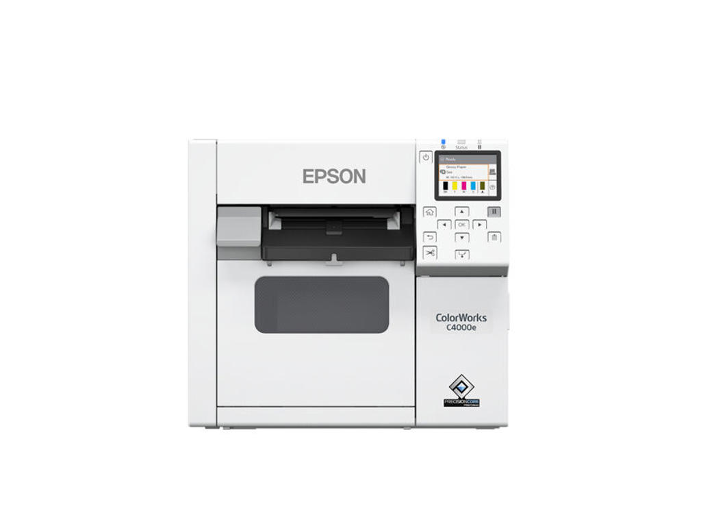 Epson CW-C4000e (mk) etiketprinter Inkjet Farve 1200 x 1200 dpi 102 mm/sek. Ledningsført