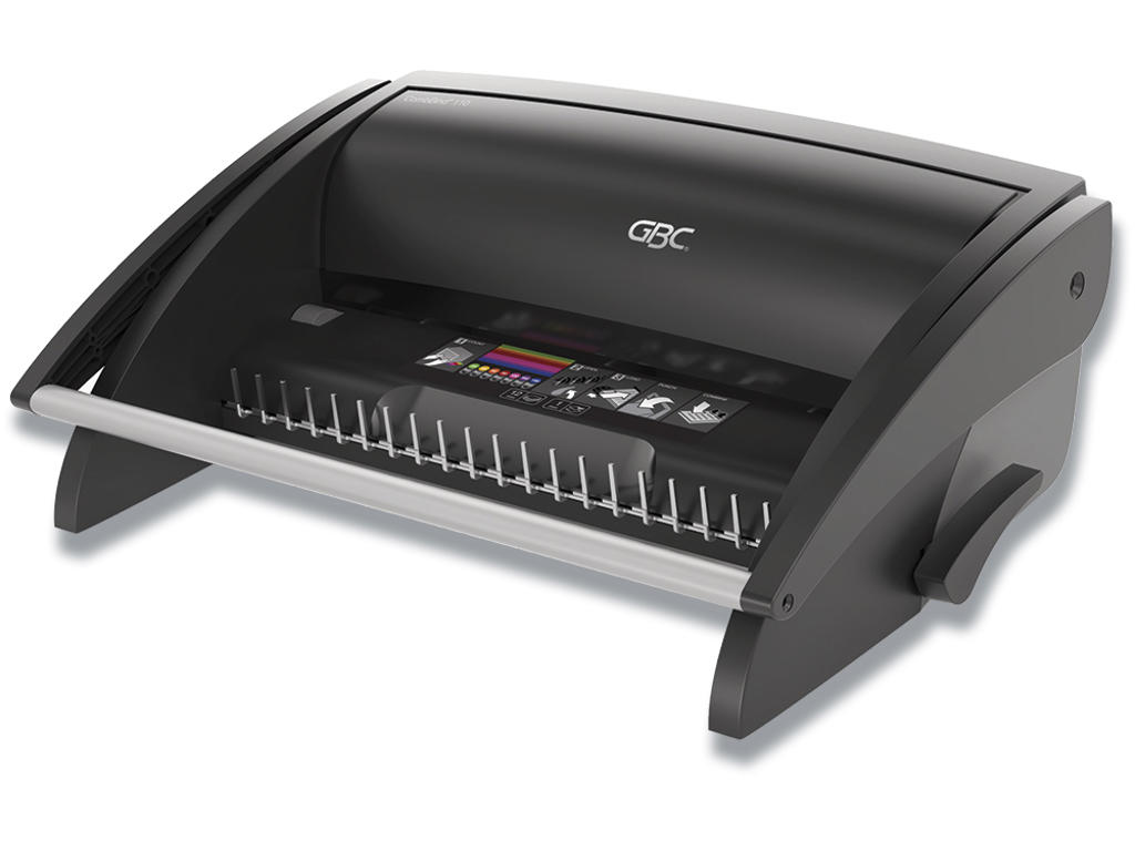 Indbindingsmaskine, Til plastspiraler, 195 ark-22 mm, A4, GBC CombBind C110