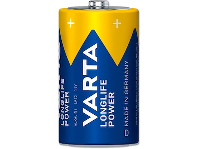 Batteri, D, 1.5 V, 2 stk, Varta Longlife Power