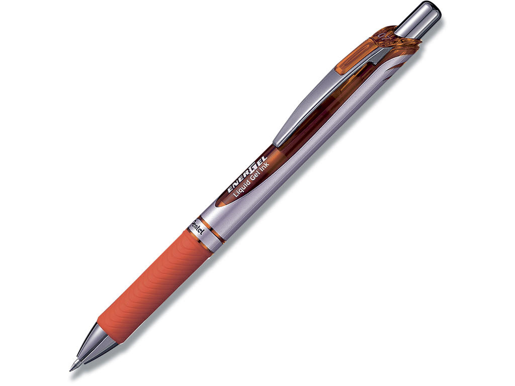 Rollerball gelpen, 0.7 mm, 0.35 mm, Orange, Pentel EnerGel BL77-FX