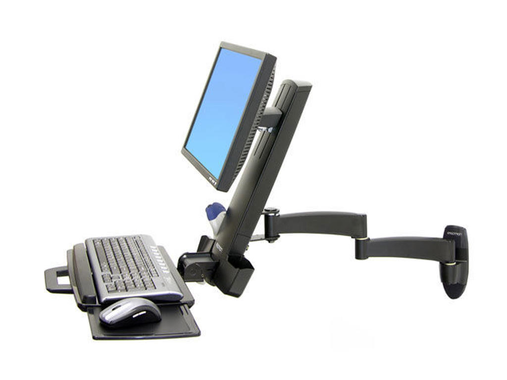 Ergotron 200 Series Combo Arm 61 cm (24") Væg Sort