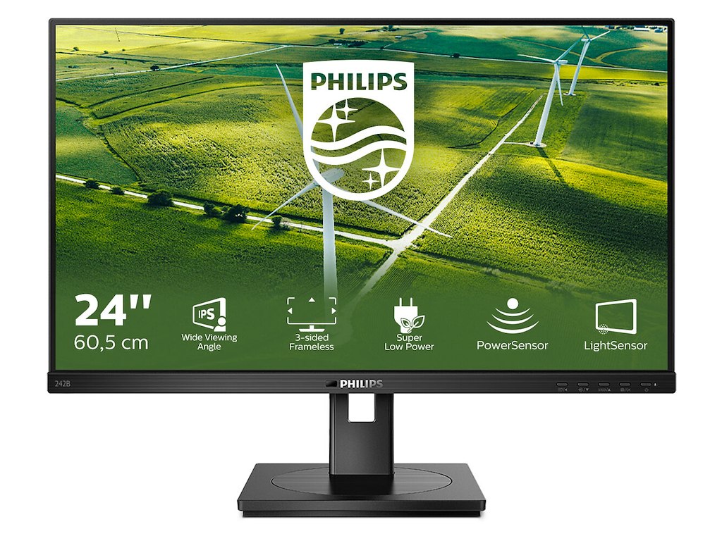 Philips 242B1G/00 computerskærm 60,5 cm (23.8") 1920 x 1080 pixel Fuld HD LED Sort