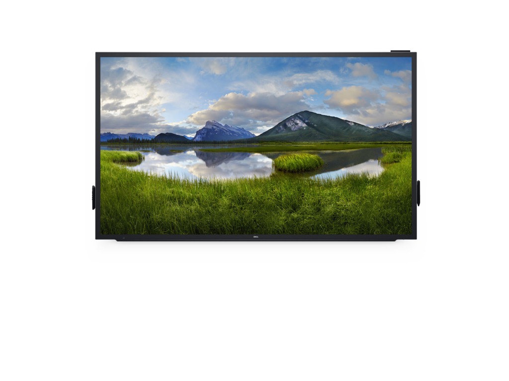 DELL C8618QT Interaktivt fladpanel 2,17 m (85.6") IPS, LCD 400 cd/m² 4K Ultra HD Sort, Sølv Berøringsskærm