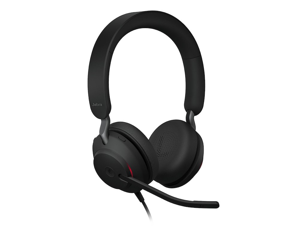 Jabra Evolve2 40 SE Headset Ledningsført Kontor/Callcenter USB Type-C / USB Type-A Sort