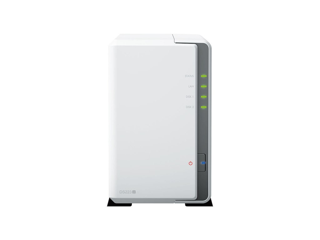 Synology DiskStation DS223J NAS Desktop Realtek RTD1619B 1 GB DDR4 16 TB HDD Hvid