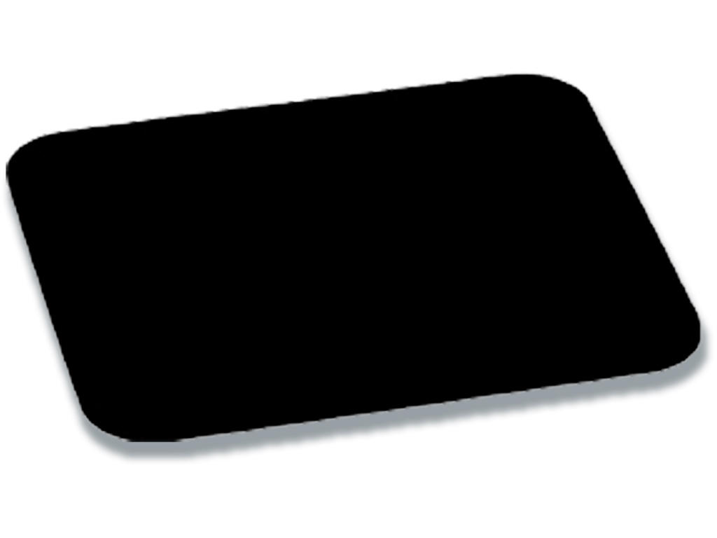 Musemåtte, Sort, 5 mm, Polyester overflade-Gummiunderlag, Fellowes 