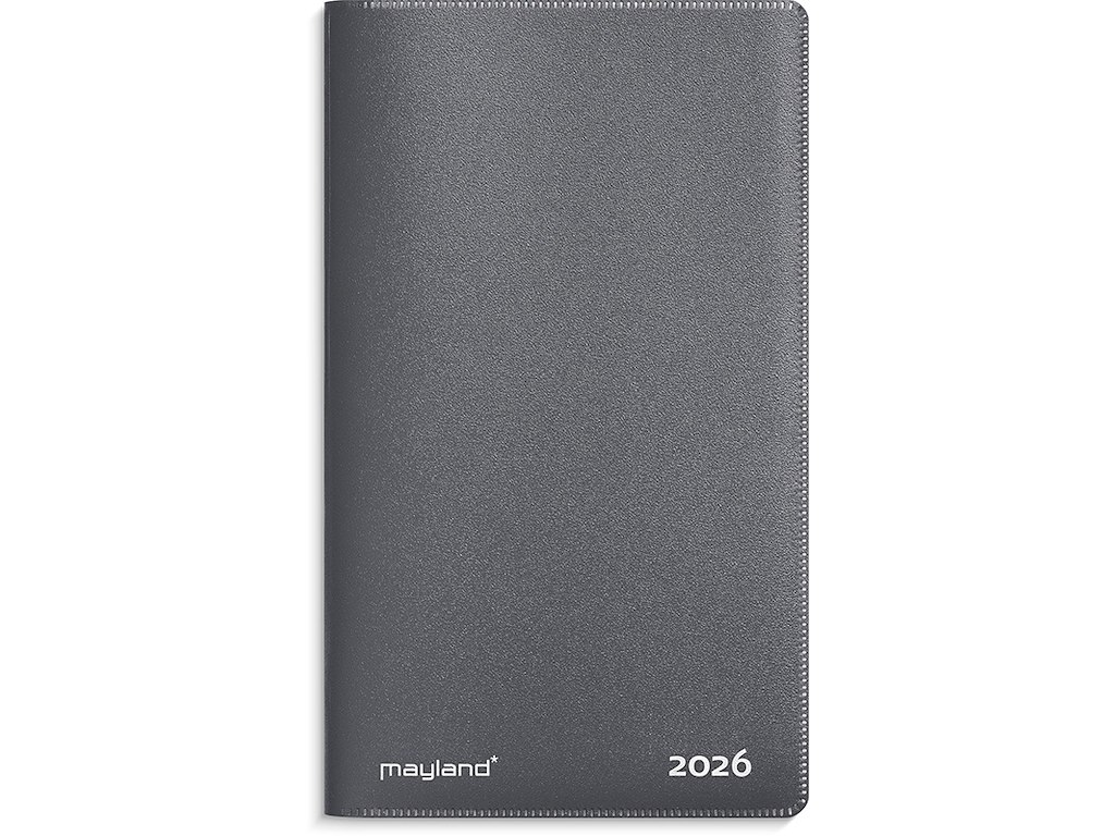 Planner, 2026, Index Mini, 1 måned pr. opslag, Mørkegrå, Mayland